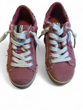 Girls ShuShop burgundy sneakers